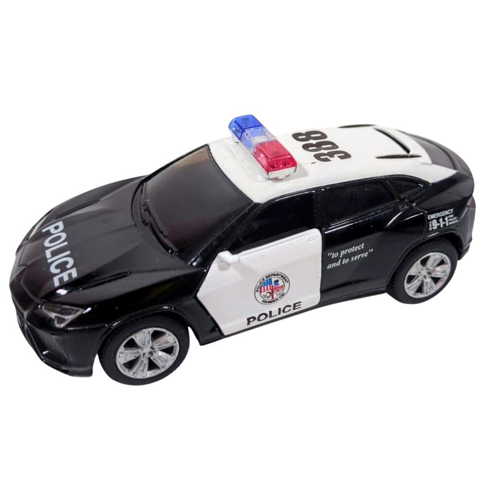 KINSMART Lamborghini Urus 1:38 Police SUV Diecast Opening Doors Model